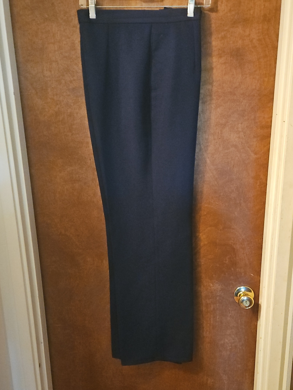 Women's Navy Straight Dress Pants